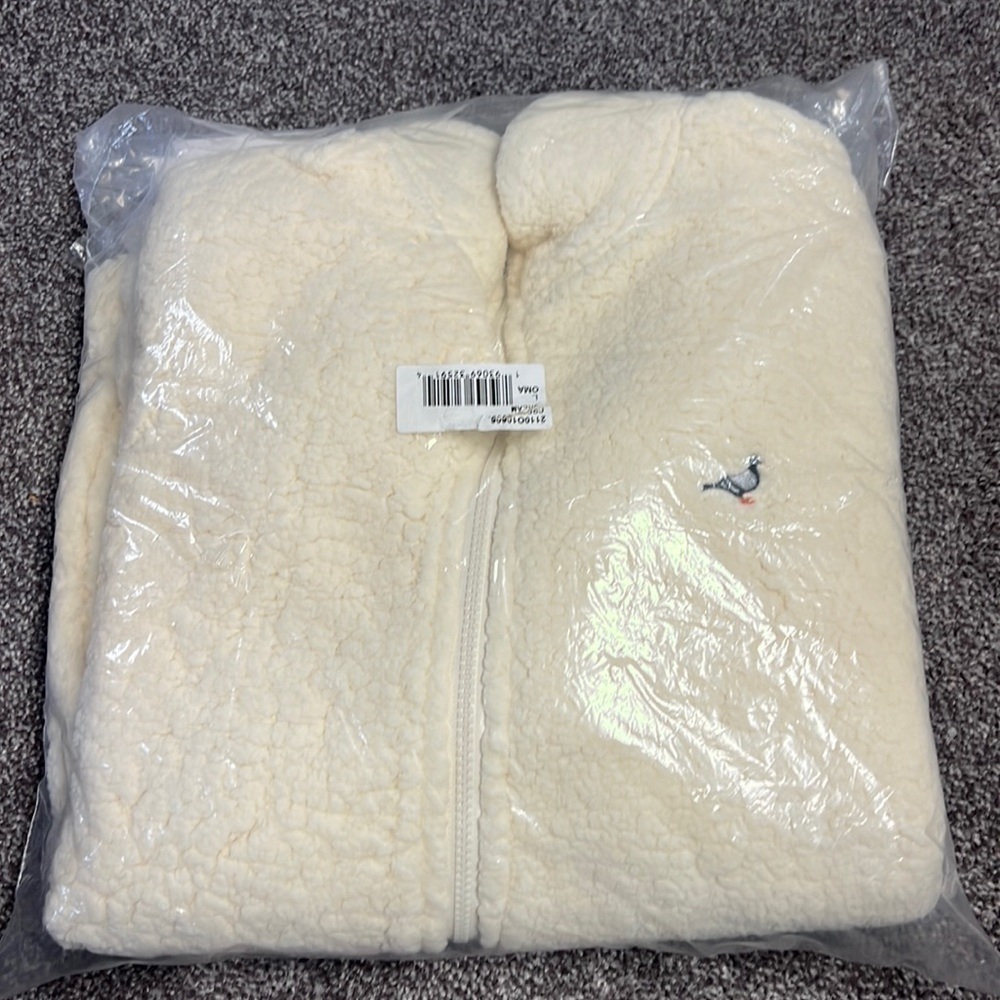 Jeff Staple Pigeon Sherpa White Size L BRAND NEW AUTHENTIC